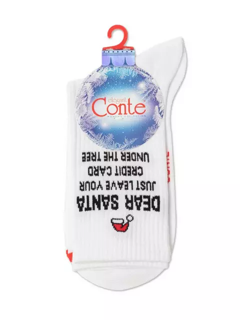 Новогодние женские носки conte new year 279 белый, 21С-34СП, 36-39 (23-25), CONTE ELEGANT,  - 5