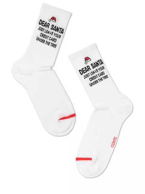 Новогодние женские носки conte new year 279 белый, 21С-34СП, 36-39 (23-25), CONTE ELEGANT,  - 4