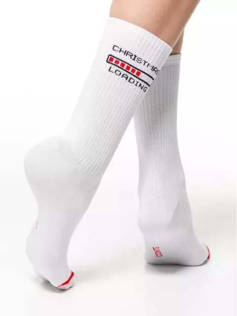 Новогодние женские носки conte new year 281 белый, 21С-34СП, 36-39 (23-25), CONTE ELEGANT,  - 3