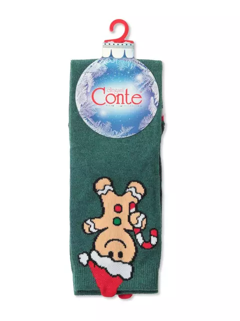 Новогодние женские носки conte new year 652 т.бирюзовый, 21С-76СП, 36-39 (23-25), CONTE ELEGANT,  - 4