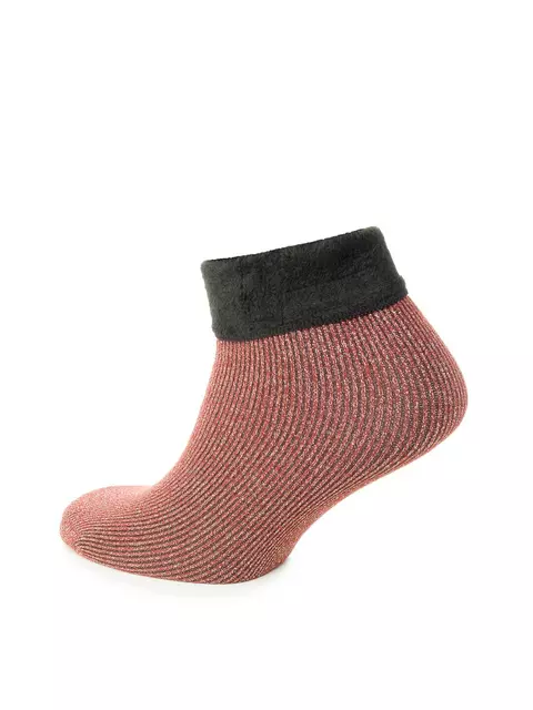Теплые женские носки с люрексом esli ls001 brown, LS001, 36-39 (23-25), ESLI,  - 1