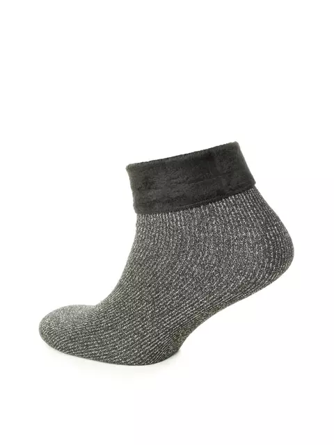 Теплые женские носки с люрексом esli ls001 black, , 36-39 (23-25), ESLI, - 1