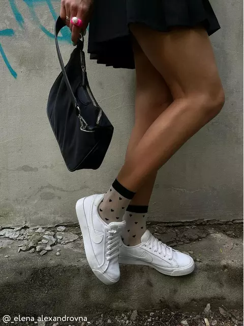 Тонкие женские носки fantasy с рисунком "сердечки" conte 19с-111сп panna, 19С-111СП, 36-39 (23-25), CONTE ELEGANT,  - 3