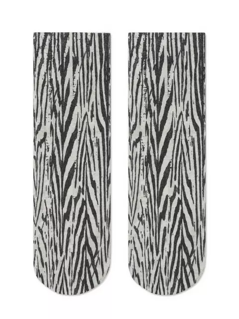 Носки женские с принтом из смесовой пряжи с хлопком и льном fantasy 405 бежевый, 20С-107СП, 36-39 (23-25), ,  - 4