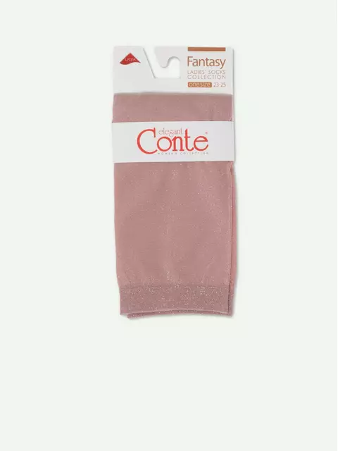 Носки женские сияющие с люрексом conte 21с-150сп dusty rose, 21С-150СП, 36-39 (23-25), CONTE ELEGANT,  - 3
