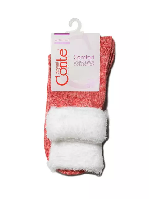 Носки женские полиамидные comfort (с отворотом) 000 красный, 17С-173СП, 36-37 (23), CONTE ELEGANT,  - 3