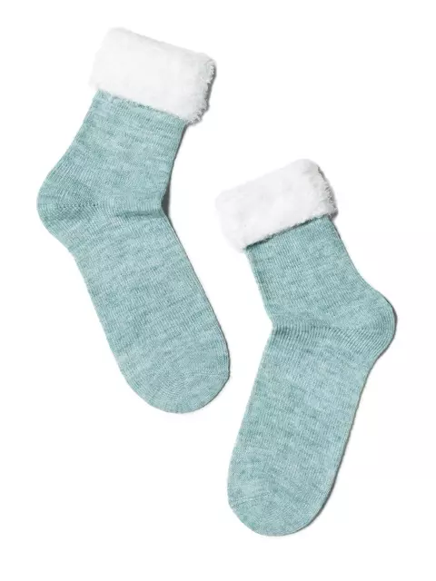 Носки женские полиамидные comfort (с отворотом) 000 бледно-бирюзовый, 17С-173СП, 36-37 (23), CONTE ELEGANT,  - 2