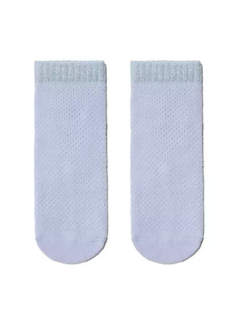 Носки женские хлопковые ajour (короткие, люрекс) бледно-фиолетовый, 15С-81СП, 38-39 (25), CONTE ELEGANT,  - 2