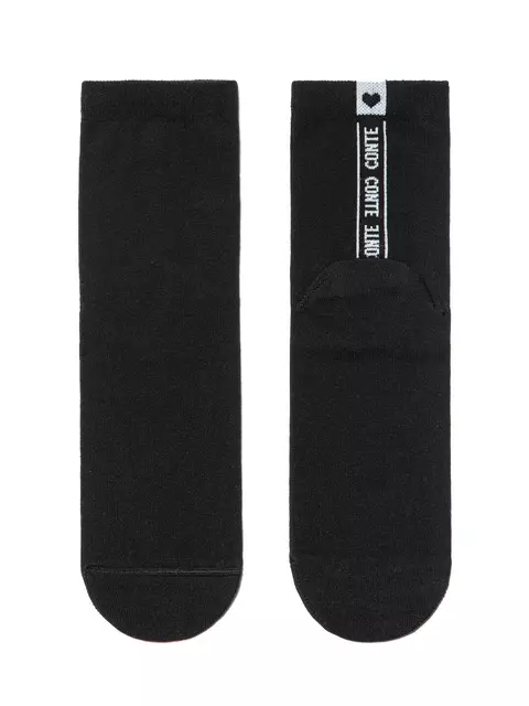 Хлопковые женские носки с рисунком "conte" 152 черный, 7С-22СП, 36-38 (23-25), CONTE ELEGANT,  - 3
