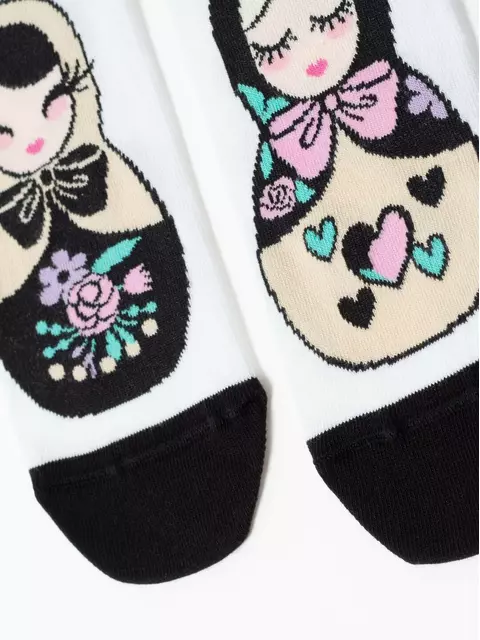 Носки женские хлопковые happy 356 белый, 17С-21СП, 36-39 (23-25), CONTE ELEGANT,  - 4