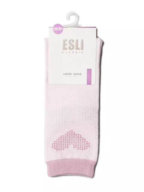 Носки женские хлопковые esli classic 204 светло-розовый, 15С-20СПЕ, 36-37 (23), ESLI,  - 3
