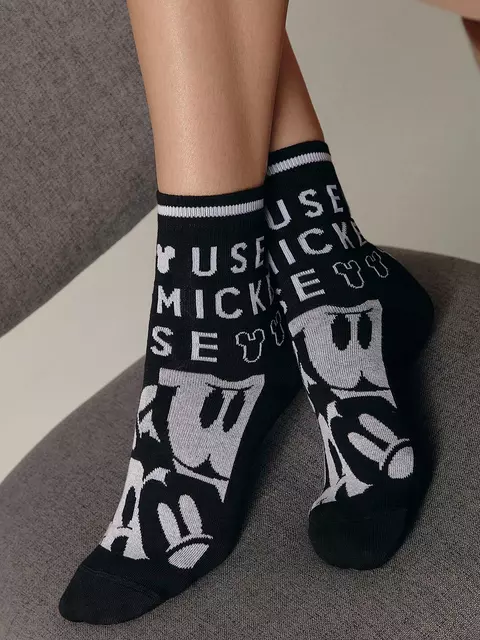 Носки женские хлопковые ©disney 298 черный, , 36-39 (23-25), CONTE ELEGANT, - 2