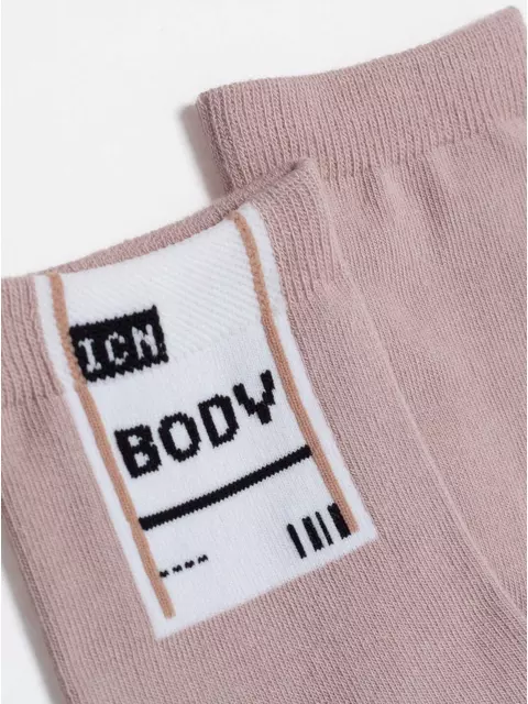 ​носки женские хлопковые happy 290 бежевый, 18С-227СП, 36-39 (23-25), CONTE ELEGANT,  - 5