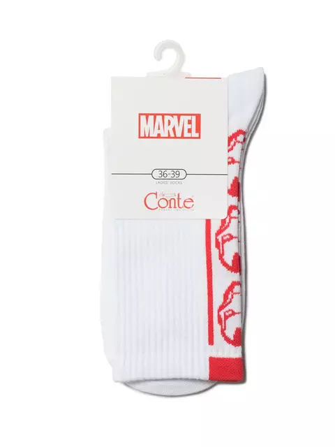 Удлиненные женские носки conte с рисунками ©marvel 175 белый, 19С-116СПМ, 36-39 (23-25), CONTE ELEGANT,  - 4