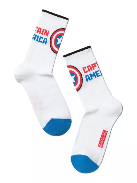 Носки женские удлиненные с рисунками ©marvel 176 белый, 19С-116СПМ, 36-39 (23-25), CONTE ELEGANT,  - 3