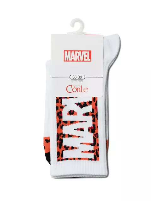 Удлиненные женские носки conte с рисунками ©marvel 178 белый, 19С-116СПМ, 36-39 (23-25), CONTE ELEGANT,  - 3