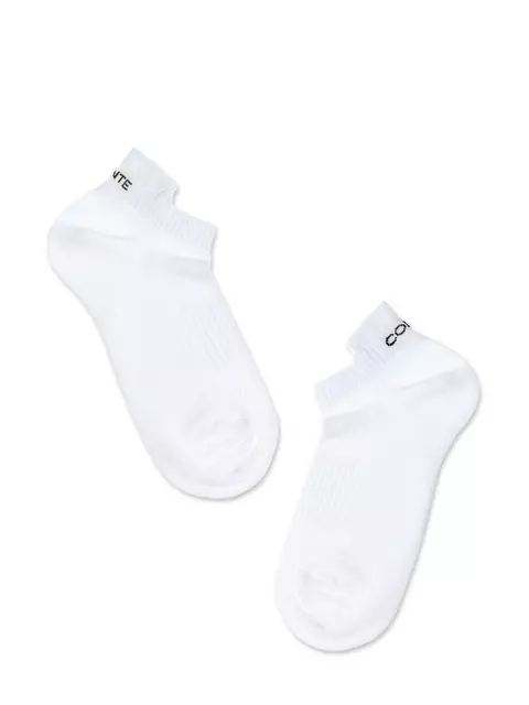 Ультракороткие женские хлопковые носки active с «язычком»  205 белый, 19С-245СП, 39-41 (25-27), CONTE ELEGANT,  - 3