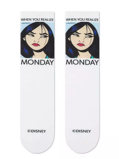 Носки женские хлопковые conte ©disney (удлиненные) 349 белый, 19С-236СПМ, 36-39 (23-25), CONTE ELEGANT,  - 2