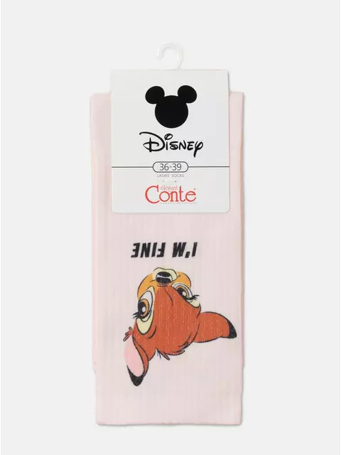 Носки женские хлопковые ©disney (удлиненные) 334 персик, 19С-236СПМ, 36-39 (23-25), CONTE ELEGANT,  - 4