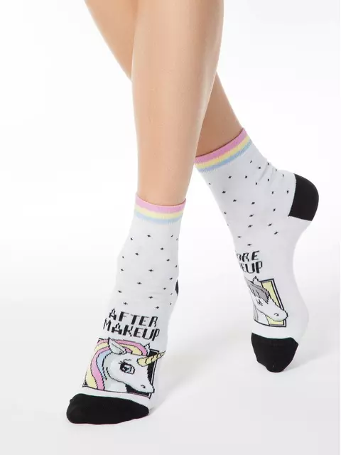 Хлопковые женские носки conte (3 пары в коробке) 764 ассорти, 18С-227СП, 36-39 (23-25), CONTE ELEGANT,  - 3