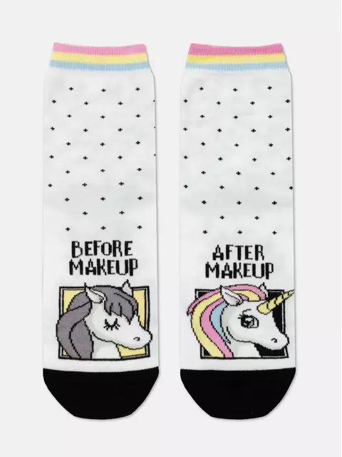 Хлопковые женские носки с рисунками happy (3 пары) 777 ассорти, 18С-227СП, 36-39 (23-25), CONTE ELEGANT,  - 13