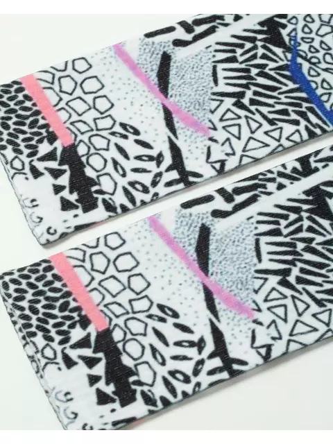 Удлиненные женские носки с хлопком fantasy 392 черно-белый, 19С-236/1СП, 36-39 (23-25), CONTE ELEGANT,  - 4