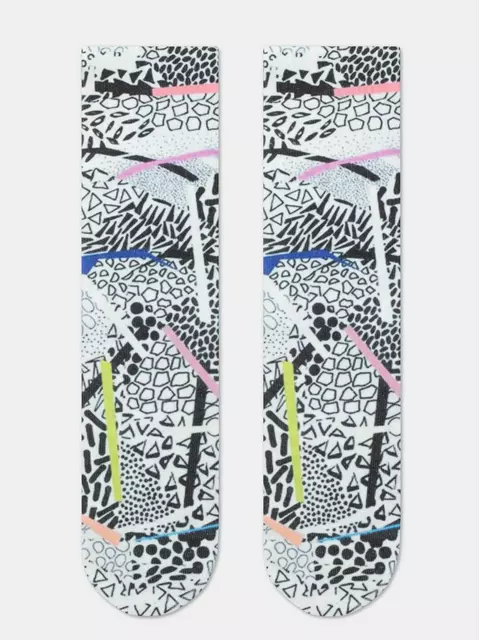 Удлиненные женские носки с хлопком fantasy 392 черно-белый, 19С-236/1СП, 36-39 (23-25), CONTE ELEGANT,  - 3