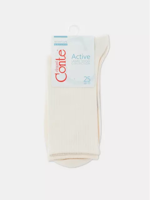 Удлиненные хлопковые женские носки (3 пары) 772 ассорти, , 36-37 (23), , - 14