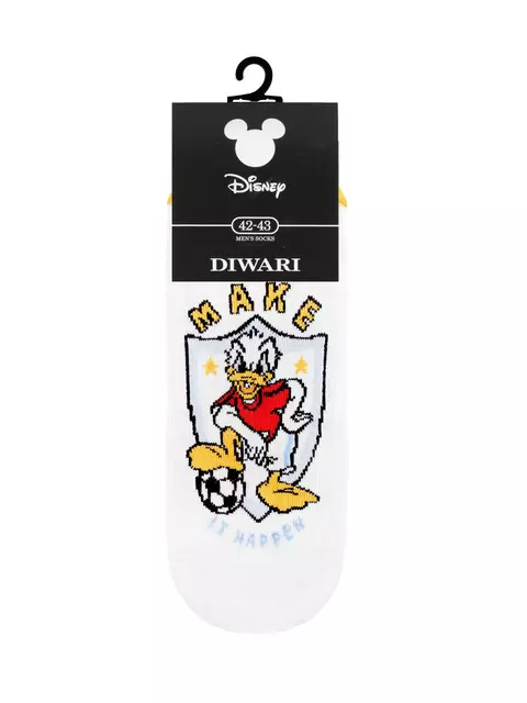 Носки мужские diwari ©disney (ультракороткие) 368 белый, 17С-167СПМ, 40-41 (25), DIWARI,  - 3