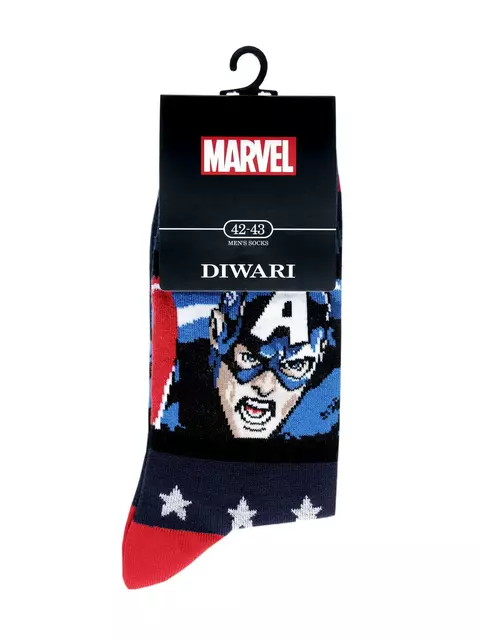 Носки мужские diwari ©marvel 073 темно-синий, 17С-140СПМ, 40-41 (25), DIWARI,  - 2