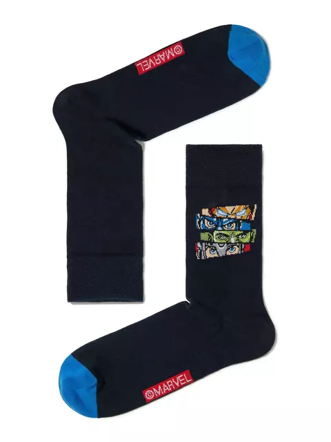 Носки мужские diwari носки с рисунками героев ©marvel 117 темно-синий, 17С-140СПМ, 42-43 (27), DIWARI,  - 1