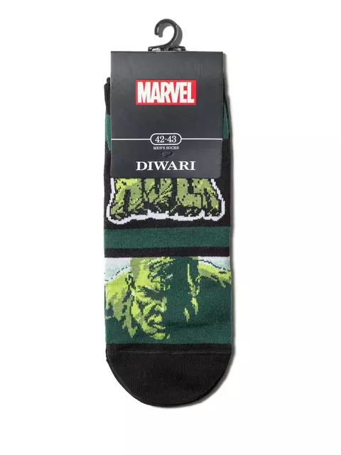 Носки мужские (короткие) diwari ©marvel 063 темно-зеленый, 17С-141СПМ, 40-41 (25), DIWARI,  - 3