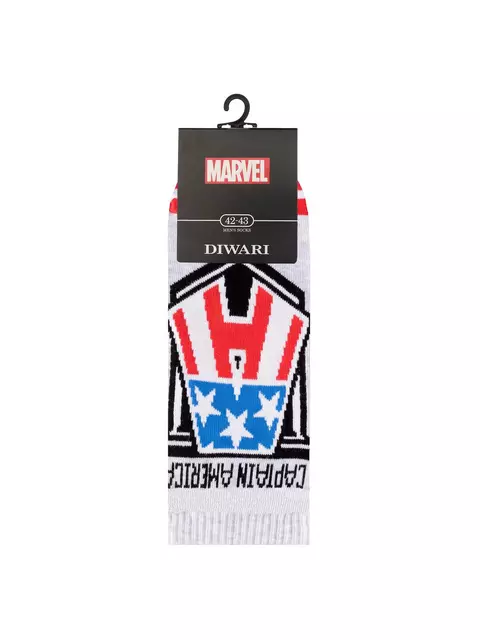 Носки мужские (короткие) diwari ©marvel 074 светло-серый, 17С-141СПМ, 40-41 (25), DIWARI,  - 3