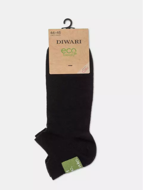 Короткие мужские носки с хлопком и коноплей diwari 147 черный, 20С-136СП, 40-41 (25), DIWARI,  - 4