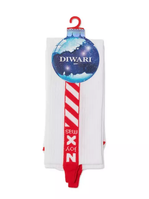 Новогодние мужские носки diwari new year 280 белый, 21С-32СП, 42-45 (27-29), DIWARI,  - 3