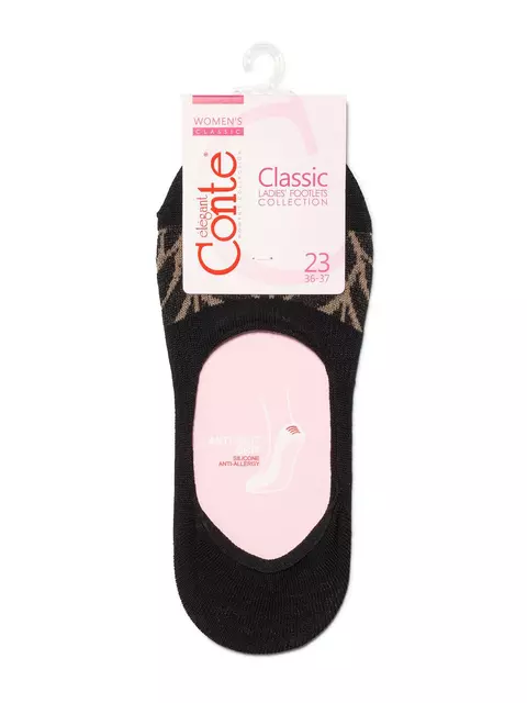 Подследники женские хлопковые classic 225 черный, 16С-12СП, 38-39 (25), CONTE ELEGANT,  - 3