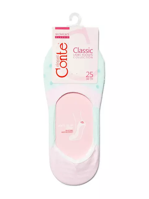 Подследники женские хлопковые classic 226 бледно-бирюзовый, 16С-12СП, 36-37 (23), CONTE ELEGANT,  - 3