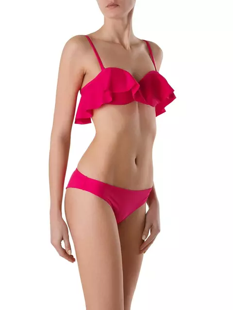 Бюстгалтер купальный женский лиф-балконет с воланами milly, MILLY, 70(A), ESLI,  - 3