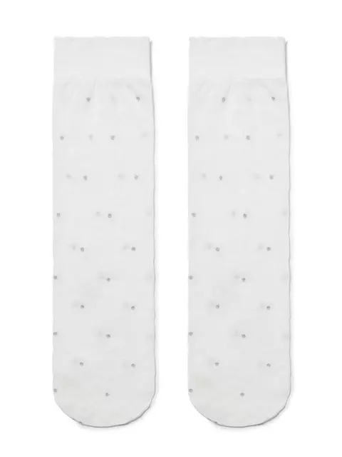 Гольфы детские conte с люрексом и снежинками ©disney frozen 20 bianco, 18С-173СПМ, 20, CONTE ELEGANT,  - 2