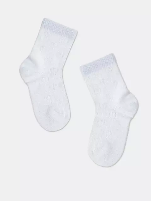 Ажурные детские носки miss 696 белый, 20С-204СП, 14, CONTE-KIDS,  - 1
