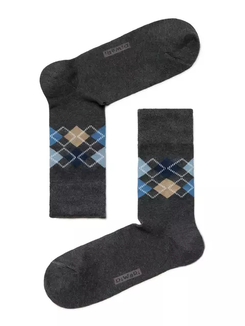 Хлопковые носки diwari в фирменной коробке (2 пары) 718 темно-серый, 17С-68СП, 40-41 (25), DIWARI,  - 2