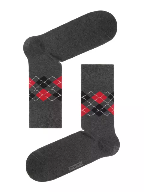 Хлопковые носки diwari в фирменной коробке (2 пары) 719 темно-серый, 17С-68СП, 44-45 (29), DIWARI,  - 2