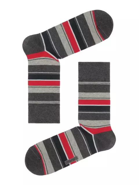 Хлопковые носки diwari в фирменной коробке (2 пары) 719 темно-серый, 17С-68СП, 44-45 (29), DIWARI,  - 3