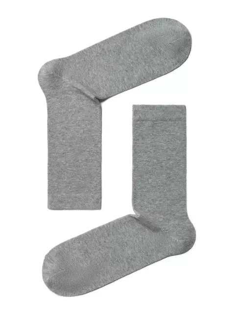 Хлопковые мужские носки esli 000 серый, 19С-145СПЕ, 44-45 (29), ESLI,  - 1
