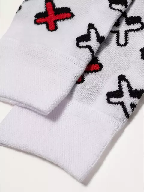 Хлопковые мужские носки diwari happy с рисунком «крестики» 134 белый, 20С-37СП, 44-45 (29), DIWARI,  - 2
