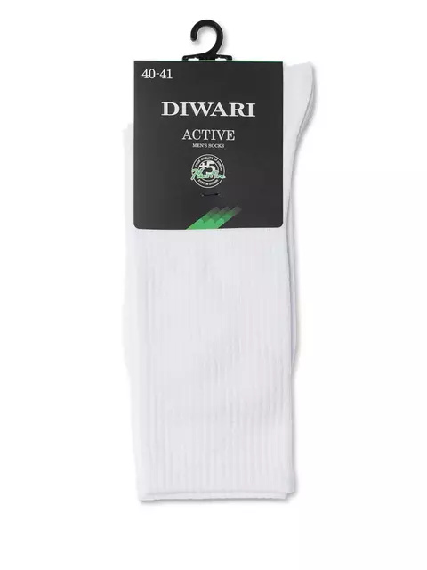 Удлиненные хлопковые мужские носки diwari active 000 белый, 20С-19СП, 44-45 (29), DIWARI,  - 2