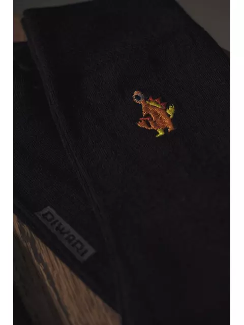 Однотонные хлопковые мужские носки с вышивкой happy 514 черный, 20С-36СП, 44-45 (29), DIWARI,  - 2