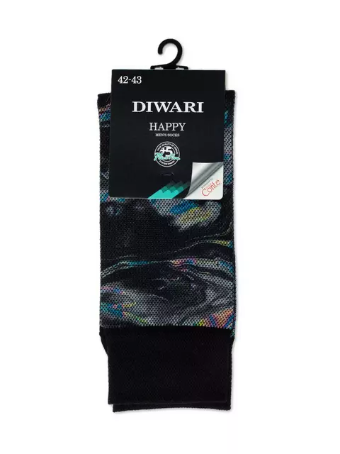 Носки мужские diwari с рисунками happy 153 черный, 20С-202СП, 42-43 (27), DIWARI,  - 2