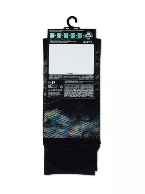 Носки мужские diwari с рисунками happy 153 черный, 20С-202СП, 42-43 (27), DIWARI,  - 3