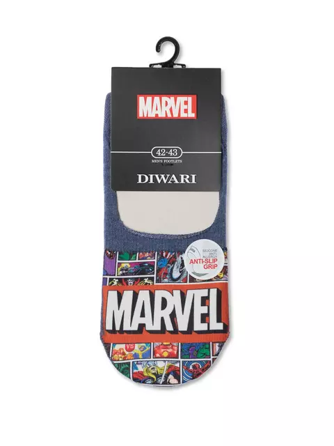 Подследники мужские diwari с героями ©marvel 128 темный джинс, 20С-29СПМ, 40-41 (25), DIWARI,  - 3